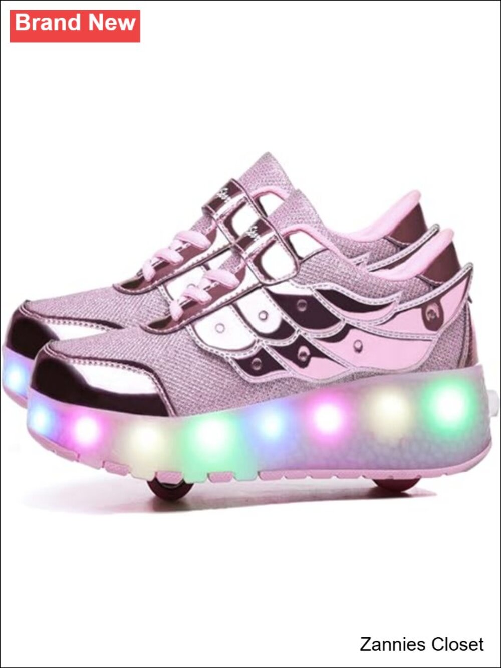 ✨ AIkuass Kids Light Up Roller Shoes LED Wheeled Skate Sneakers